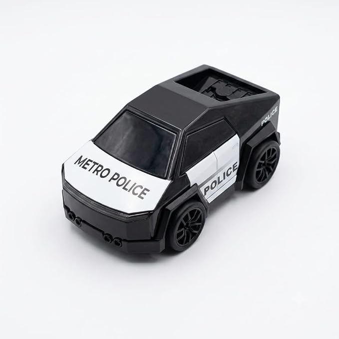 Metro Police Mini RC Drift Car with Spray Mist, LED Lights & Music
