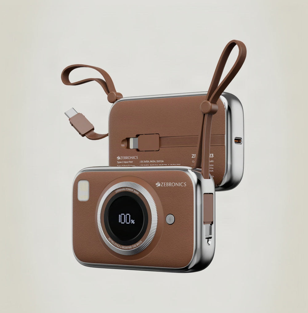 Zebronics EnergiTank 10R5 Power Bank Brown