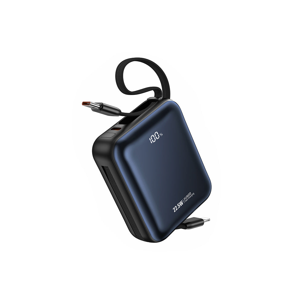 XUNDD XDPB-014 Dual Cable Mini Power Bank - 22.5W 10000mAh