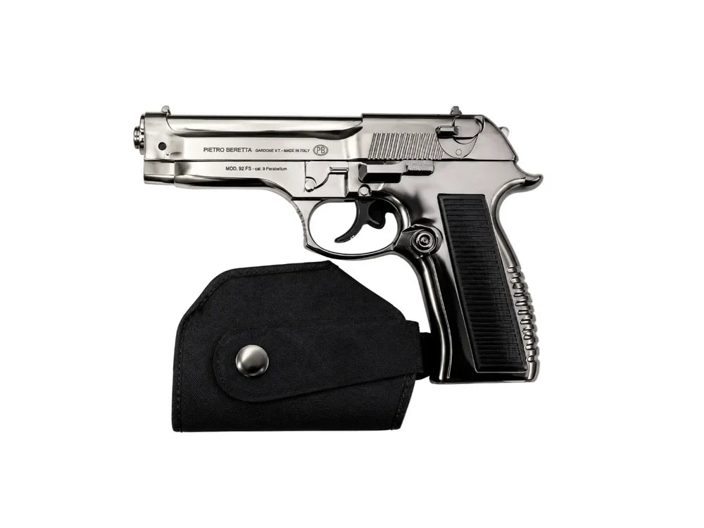 Metal Gun Shaped Refillable Lighter