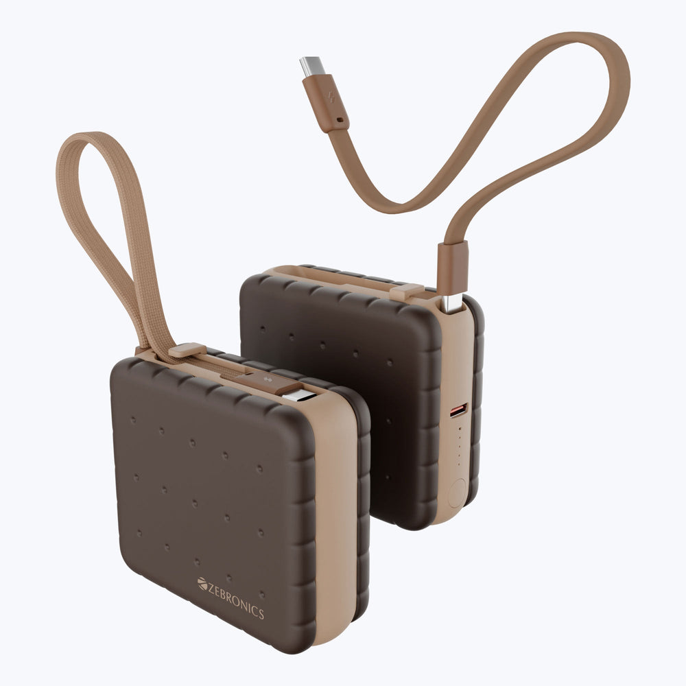 Zebronics EnergiTank 10R3 Power Bank Brown